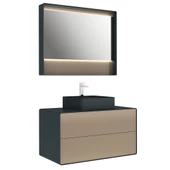 Kale Edge 100Cm Set Antrasıt / Vızon (Lavabo Harıç) - 1