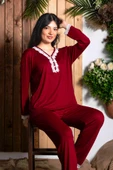 Nisanca Uzun Kollu Bambu Anne Pijama Takımı- Genç Anne Serisi - 3