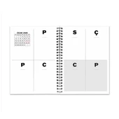 Tarihli Ajanda - Haftalık Planlayıcı (Sümen) - A5 Boy Kraft Kapak - 3