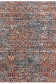 Eskitme Desenli Dokuma Taban Dijital Baskılı Halı  TURUNCU 160X230 - 1