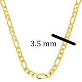 50 cm 14 Ayar Altın Zincir (3,5 mm) - 5