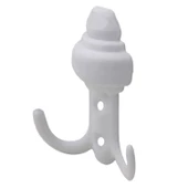 As Büyük Sarıklı Vestiyer Duvar Askısı Dolap Elbise Askılığı Beyaz Metal Askı thumbnail 4