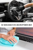 Microfiber 4'lü İz Bırakmayan Temizlik ve Cam Bezi 30 x 40 cm - 2