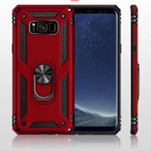 Galaxy S8 Plus Kılıf Zore Vega Yüzüklü Standlı Zırh Kılıf thumbnail 12