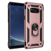 Galaxy S8 Plus Kılıf Zore Vega Yüzüklü Standlı Zırh Kılıf thumbnail 6