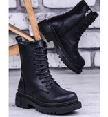 Ghattix Şanzeli 2 Kışlık Kaymaz Taban Kadın Düz Bot - 8