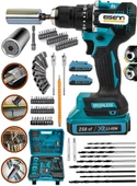 Eisenn Germany Fırçasız Motor 258 Vf 20 Ah Çift Akülü Vidalama Matkap Set Üniversal Socet Hediyeli - 1