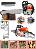Eisenn Germany Technology Prosaw MS-9800 Benzinli Zincirli Ağaç Motoru Bıçkı Hızar Odun Kesim Makinası - 1