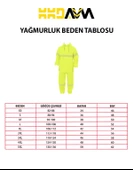 Yüksek Görünümlü Reflektörlü Dikişsiz Fermuarlı Yağmurluk Alt Üst Takım Pvc Su Geçirmez - 7