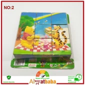 Ahşap 9 Parça  Yapboz Küp Puzzle - 7