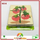 Ahşap 9 Parça  Yapboz Küp Puzzle - 3