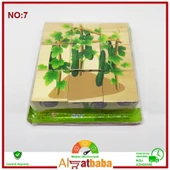 Ahşap 9 Parça  Yapboz Küp Puzzle - 4