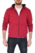 Erkek Bordo Kapüşonlu Sweat KLM001 thumbnail 3