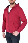 Erkek Bordo Kapüşonlu Sweat KLM001 thumbnail 4
