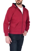 Erkek Bordo Kapüşonlu Sweat KLM001 thumbnail 5
