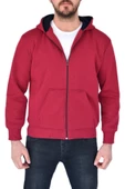 Erkek Bordo Kapüşonlu Sweat KLM001 thumbnail 2