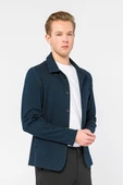 CEKMON Erkek Regular Fit Düğmeli Dokuma Blazer Rahat Spor Ceket - 5