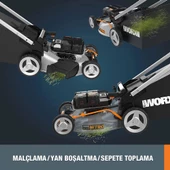 WORX WG761E 80Volt 4.0Ah. Li-ion 51cm Profesyonel Kömürsüz Şarjlı Çim Biçme - 7