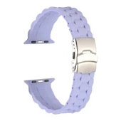 Vendas Apple Watch 42mm Uyumlu Kademe Ayarlı Silikon Kordon - 12