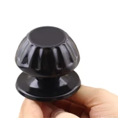 Papatya Kapı Tokmağı Kapı Topuzu Babası Kolu Siyah Metal Tokmak (10 ADET) thumbnail 5