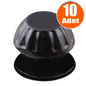 Papatya Kapı Tokmağı Kapı Topuzu Babası Kolu Siyah Metal Tokmak (10 ADET) thumbnail 1