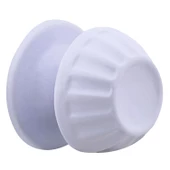 Papatya Kapı Tokmağı Kapı Topuzu Babası Kolu Beyaz Metal Tokmak (10 ADET) thumbnail 7