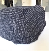 Italyan Kalıp Erkek Şapka Yün London  Kasket Arkası Lastikli  Lacivert- Gri thumbnail 4