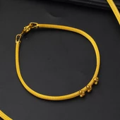 Hilal 14 Ayar Altın Örgü Bileklik thumbnail 4