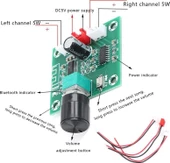 XH-A158 Bluetooth 5.0 Kablosuz Hoparlör Amplifikatör Kartı Dıy 5W * 2 PAM8403 - 1