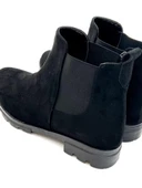 Goldstep 1233 Kadın Lastiklı Kısa Siyah Süet Günlük Bot&Bootie - 7