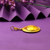 Madalyon Tuğralı 14 Ayar Altın Kolye thumbnail 4