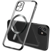 Logis İphone 11 Kamera Korumalı Magsafe Kablosuz Şarj Uyumlu Renkli Şeffaf Kılıf - 2