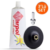 Metal Parlatma Cilası Pasta Cila Otomotiv Polisaj Jant Parlatıcı 200 Gr (3'Lü SET) - 1