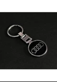 Audi Logolu Krom Oto Araba Anahtarlık - 1