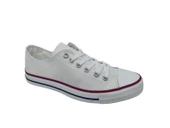 Uniseks Beyaz Bağcıklı Keten Ayakkabı thumbnail 2