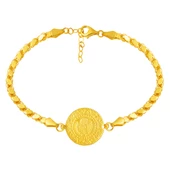 Maraş Pul Zincirli Çeyrek Altınlı Bileklik thumbnail 1