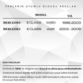 Mercedes E Class W210 1996-2003 için Güneşlik Ayna Kapağı- GRİ - 2