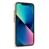 Apple iPhone 13 Kılıf Bark Kartlıklı Kenarları Altın Renk Kılıf thumbnail 12