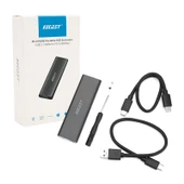 POWERMASTER M.2 NVME SSD DESTEKLİ USB 3.1 TYPE-C SSD HARDDISK KUTUSU SABİT SÜRÜCÜ MUHAFAZASI - 2