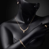 Sarmaşık 14 Ayar Altın Hanımeli Set thumbnail 2