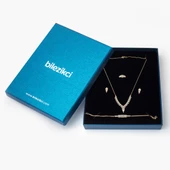 Sarmaşık 14 Ayar Altın Hanımeli Set thumbnail 3