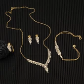 Sarmaşık 14 Ayar Altın Hanımeli Set thumbnail 4