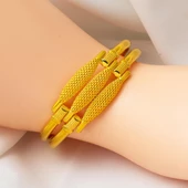 Kaburga 22 Ayar Altın Kelepçe Bilezik thumbnail 2