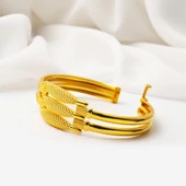 Kaburga 22 Ayar Altın Kelepçe Bilezik thumbnail 7