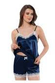 FAAL DANTELLİ SATEN ŞORT TAKIM 3104 - 1