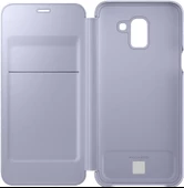 Samsung Galaxy J6 Flip Wallet Cover Kapaklı Cüzdan Kılıf, Mor EF-WJ600C - 2