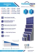 TommaTech 100 w Watt 36 Polikristal Güneş Paneli Solar Panel Poli - 3