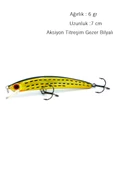 6 Gr.7cm Rapala LuresSuni Yem Turna Levrek Rapala LüferAilesi JigYem Yapay Balık Yemi - 2