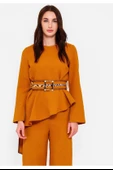Modatalika Kadın Kemerli  Asimetrik Kesim Alt Üst Takım thumbnail 4