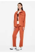 Modatalika Kadın Düğmeli Önden Cepli Spor Ceket Takım thumbnail 7